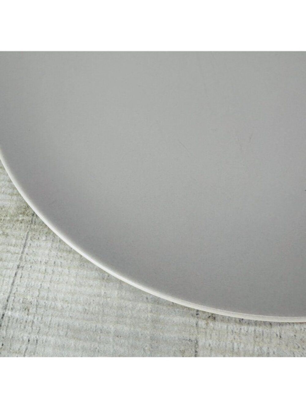 Ikea of Sweden 12011 Solid Gray Matte Round Stoneware 10.25" Dinner Plates Set 2 - Picture 9 of 14